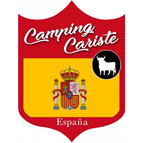 Campingcariste Espagne - 10x7,5cm - Sticker/autocollant