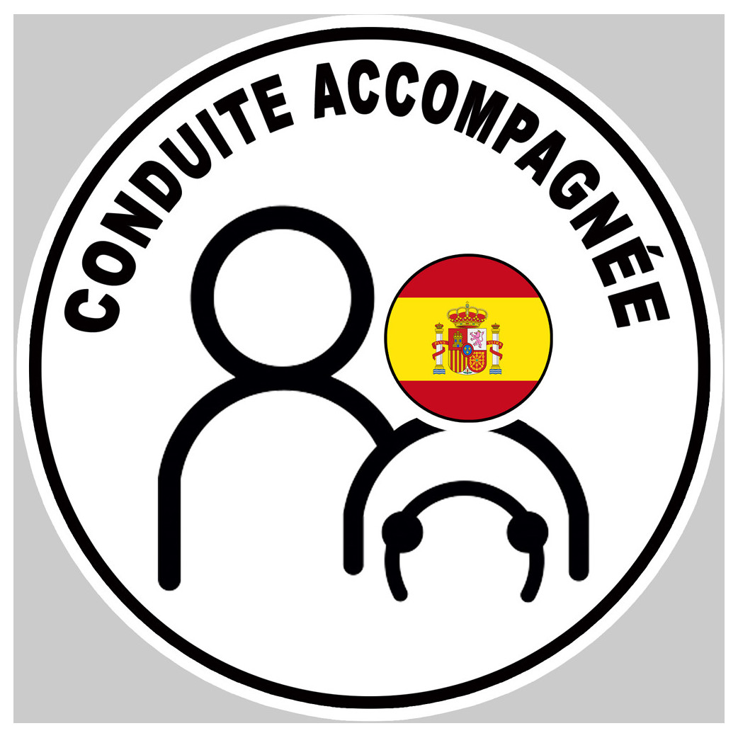 A Espagne drapeau - 15cm - Sticker/autocollant