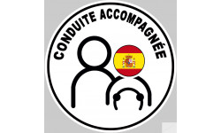 A Espagne drapeau - 15cm - Sticker/autocollant