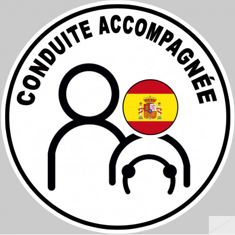 A Espagne drapeau - 15cm - Sticker/autocollant