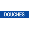 DOUCHES bleu - 29x7cm - Sticker/autocollant