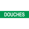 DOUCHES vert - 29x7cm - Sticker/autocollant