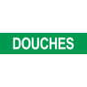 DOUCHES vert - 15x3.5cm - Sticker/autocollant