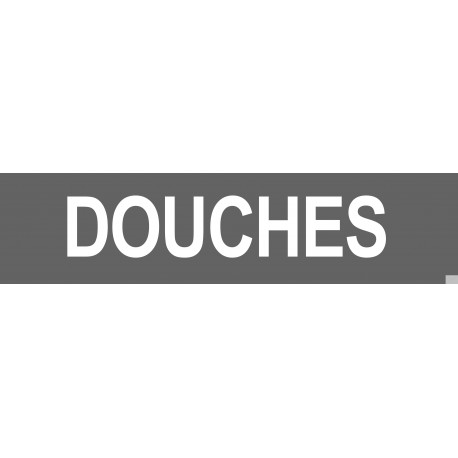 DOUCHES gris - 29x7cm - Sticker/autocollant