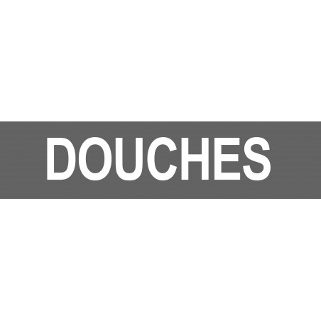 DOUCHES gris - 29x7cm - Sticker/autocollant