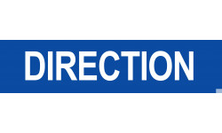 DIRECTION bleu - 29x7cm - Sticker/autocollant