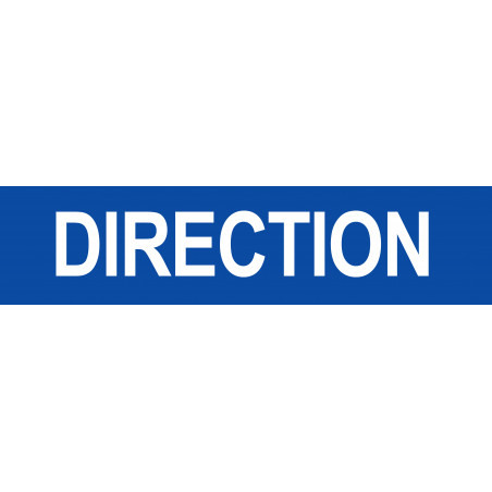 DIRECTION bleu - 29x7cm - Sticker/autocollant