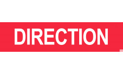 DIRECTION rouge - 15x3.5cm - Sticker/autocollant