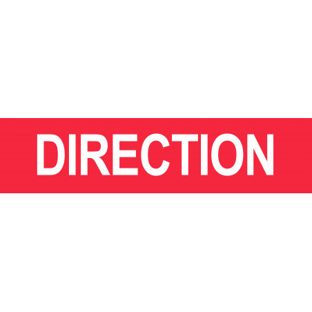 DIRECTION rouge - 15x3.5cm - Sticker/autocollant