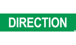 DIRECTION vert - 29x7cm - Sticker/autocollant