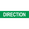 DIRECTION vert - 15x3.5cm - Sticker/autocollant