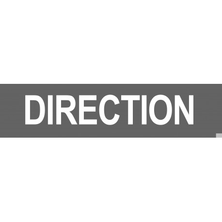 DIRECTION gris - 29x7cm - Sticker/autocollant