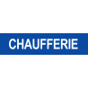 CHAUFFERIE BLEU - 29x7cm - Sticker/autocollant