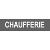 CHAUFFERIE GRIS - 29x7cm - Sticker/autocollant