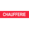 CHAUFFERIE ROUGE - 15x3.5cm - Sticker/autocollant