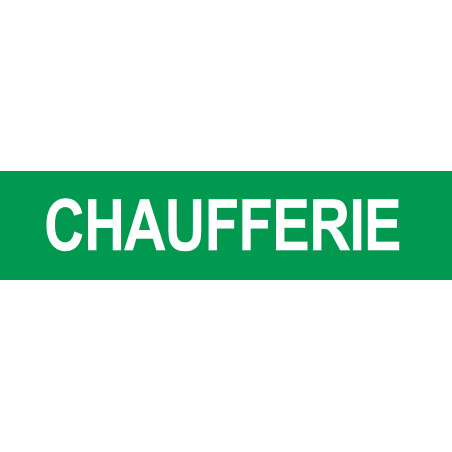 CHAUFFERIE VERT - 29x7cm - Sticker/autocollant