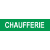 CHAUFFERIE VERT - 29x7cm - Sticker/autocollant