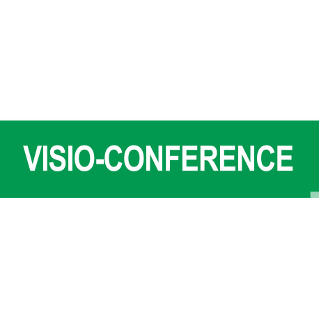 VISIO-CONFERENCE - 29x7cm - Sticker/autocollant