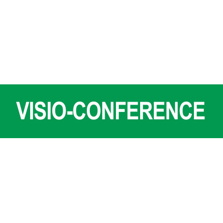 VISIO-CONFERENCE - 29x7cm - Sticker/autocollant