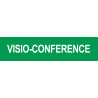 VISIO-CONFERENCE - 15x3.5cm - Sticker/autocollant