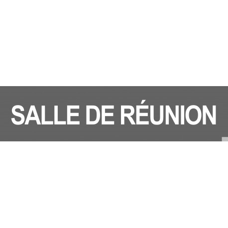 SALLE DE REUNION GRIS - 15x3.5cm - Sticker/autocollant