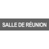 SALLE DE REUNION GRIS - 15x3.5cm - Sticker/autocollant