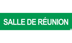 SALLE DE REUNION VERT - 29x7cm - Sticker/autocollant