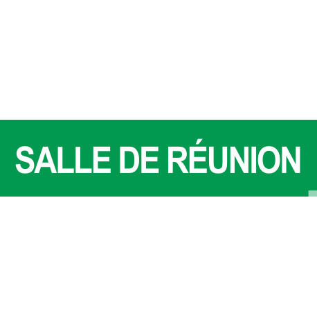 SALLE DE REUNION VERT - 29x7cm - Sticker/autocollant
