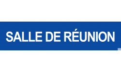 SALLE DE REUNION BLEU - 15x3.5cm - Sticker/autocollant