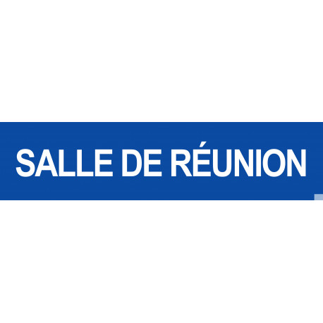 SALLE DE REUNION BLEU - 15x3.5cm - Sticker/autocollant