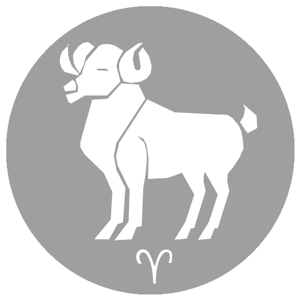 signe zodiaque bélier rond - 5cm - Sticker/autocollant