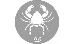 signe zodiaque scorpion rond - 8cm - Sticker/autocollant