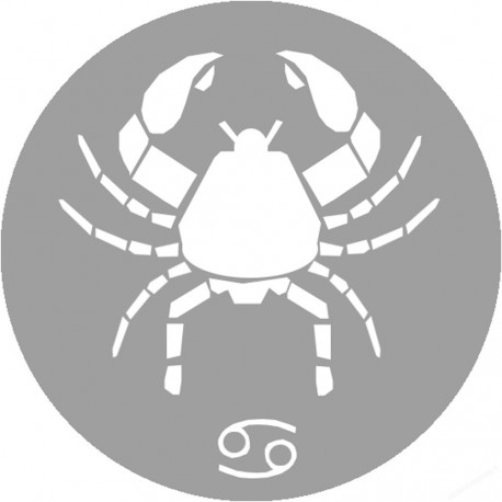 signe zodiaque scorpion rond - 8cm - Sticker/autocollant