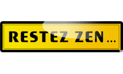 restez zen (20x5cm) - Sticker/autocollant