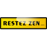 restez zen (20x5cm) - Sticker/autocollant