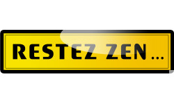 restez zen (29x7.2cm) - Sticker/autocollant