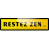 restez zen (29x7.2cm) - Sticker/autocollant