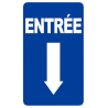 Emplacement parking réservé à la clientèle - 15cm - Sticker/autocollant