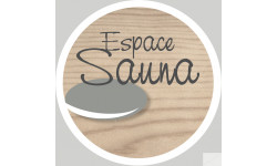 sauna espace - 20cm - Sticker/autocollant