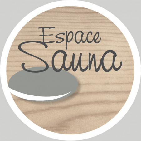 sauna espace - 10cm - Sticker/autocollant