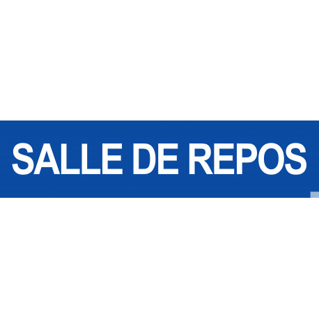 Salle de repos bleu - 29x7cm - Sticker/autocollant