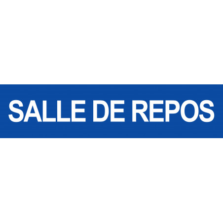 Salle de repos bleu - 29x7cm - Sticker/autocollant