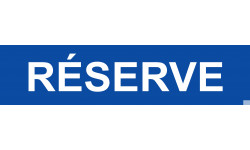 local réserve bleu - 29x7cm - Sticker/autocollant