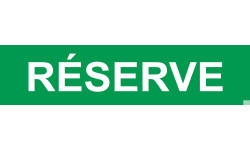 local réserve vert - 15x3.5cm - Sticker/autocollant