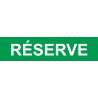 local réserve vert - 15x3.5cm - Sticker/autocollant