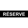 local réserve noir - 15x3.5cm - Sticker/autocollant