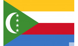 Drapeau Comores - 19.5 x 13 cm - Sticker/autocollant