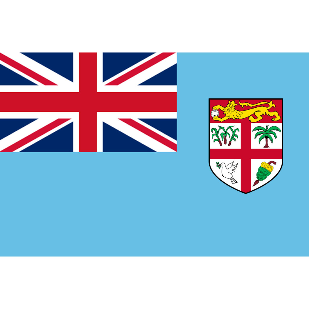 Drapeau Fidji - 19.5x13cm - Sticker/autocollant