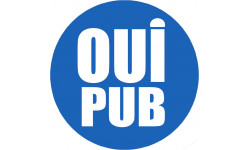 oui pub - 5cm - Sticker/autocollant