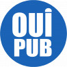 oui pub - 5cm - Sticker/autocollant